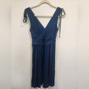 LOFT Deep Blue Midi Dress